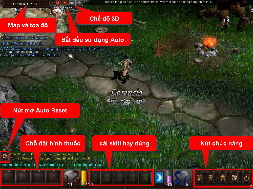 Chức năng chính của Game MU Hoàng Tộc Chức năng chính của Game MU Hoàng Tộc