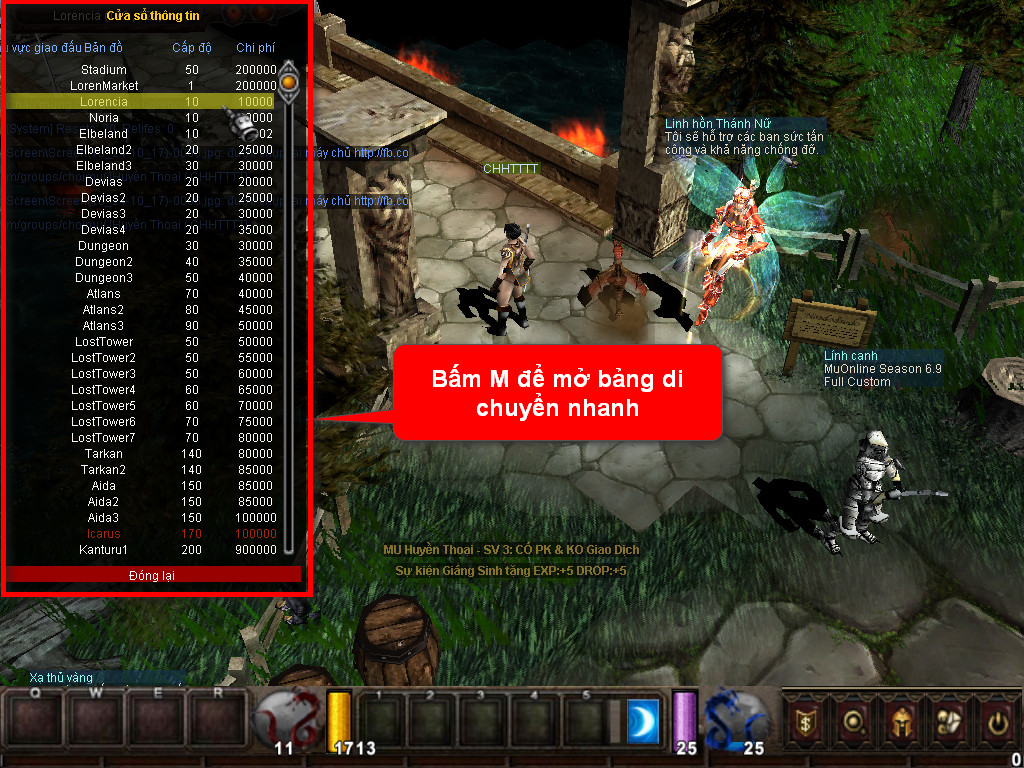 Chức năng chính của Game MU Hoàng Tộc Chức năng chính của Game MU Hoàng Tộc